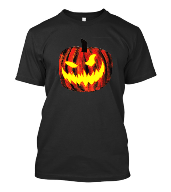 Jack O Lantern Halloween Grinning Pumpkin Face T-Shirt
