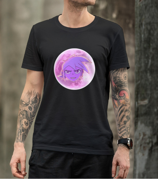 Kipo And The Age Of Wonderbeasts Purple Moon Face T-Shirt
