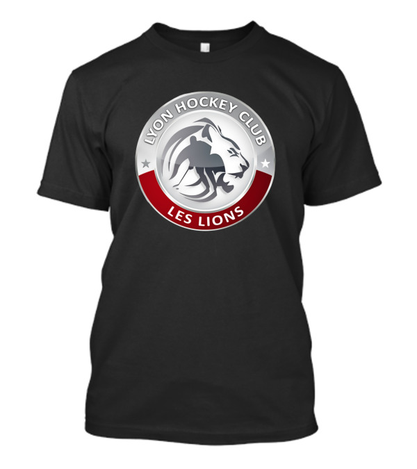 Lyon Hockey Club Les Lions Logo Badge T-Shirt