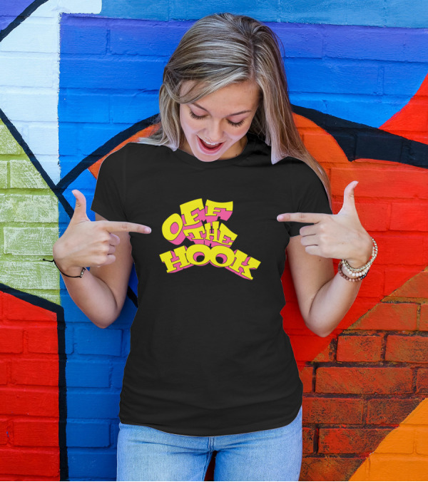 OFF THE HOOK Bold Retro Text T-Shirt