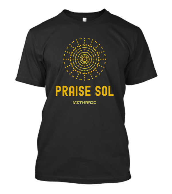 Praise Sol Mithraic Sun Symbol Fan T-Shirt