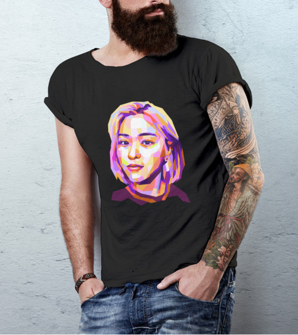 Ryujin Pop Art Portrait Block Colors T-Shirt