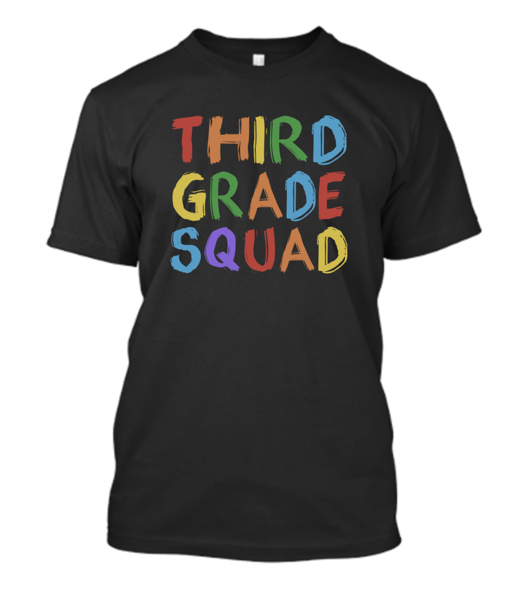 THIRD GRADE SQUAD Colorful Team Spirit T-Shirt
