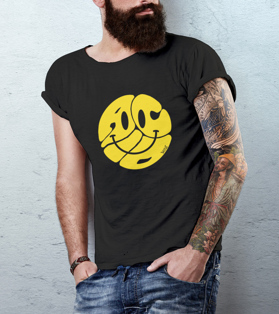 Acid House Smiley Yellow Volleyball Face 303 Acid T-Shirt