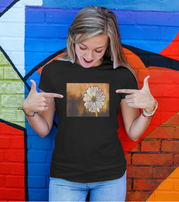 African Daisy Digital Botanical Flower T-Shirt