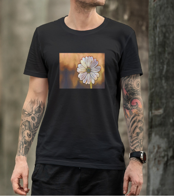 African Daisy Digital Botanical Flower T-Shirt