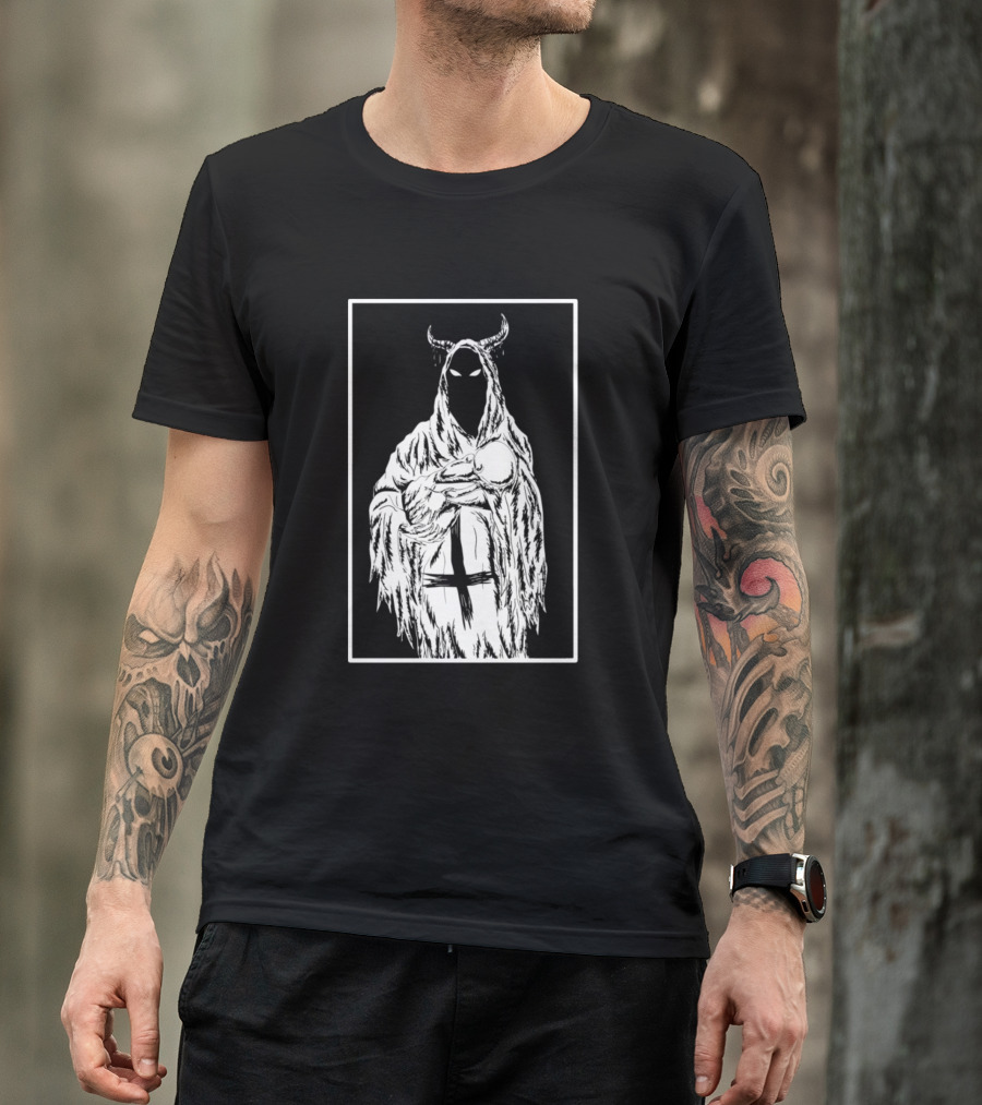 Baby From Hell Demon Hooded Cloak Inverted Cross T-Shirt