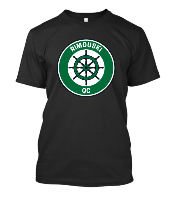 Rimouski QC Vintage Nautical Wheel T-Shirt
