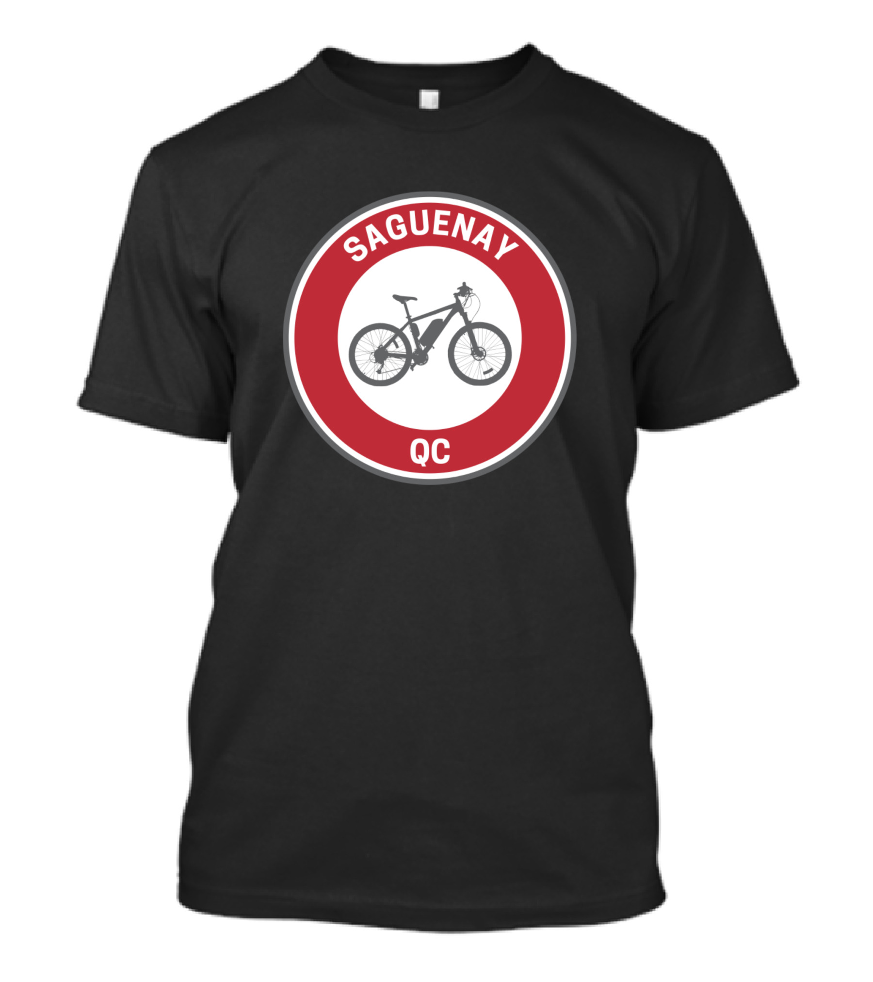 Saguenay Quebec Bicycle Badge Vintage T-Shirt