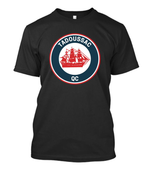 Tadoussac Quebec QC Vintage Ship Emblem T-Shirt