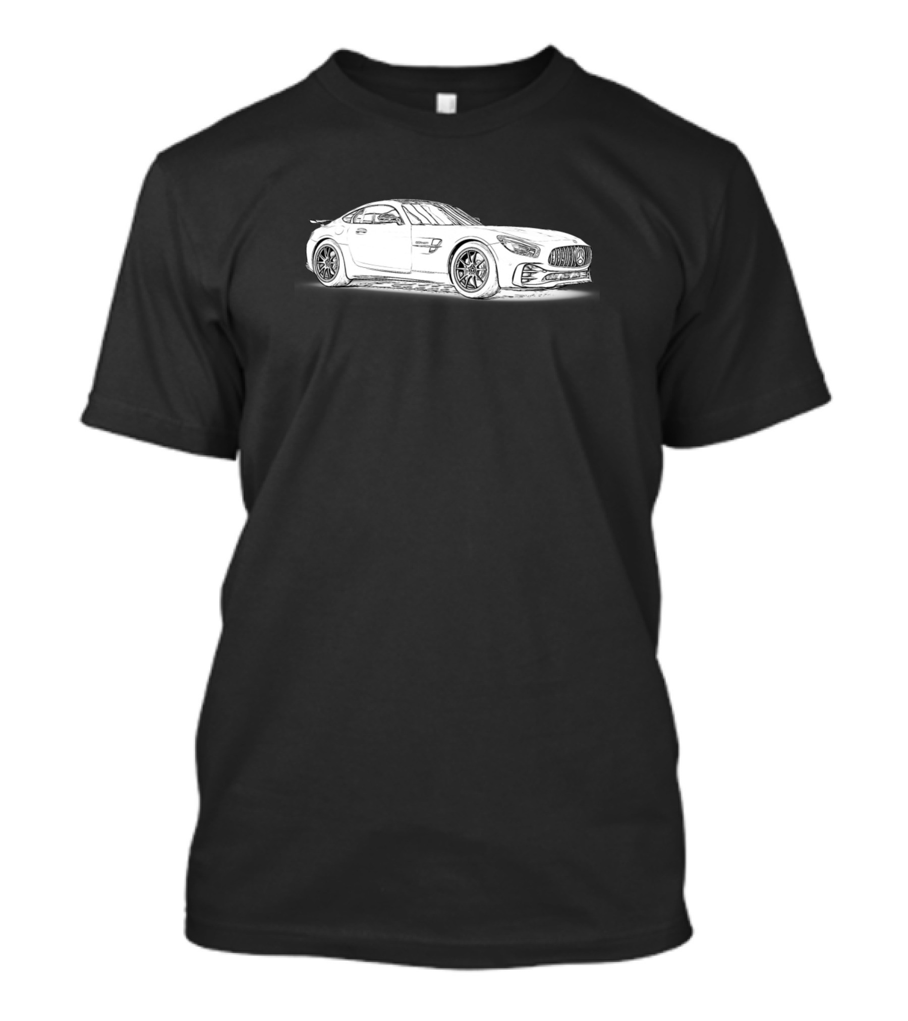 AMG GTR Car Wireframe T-Shirt