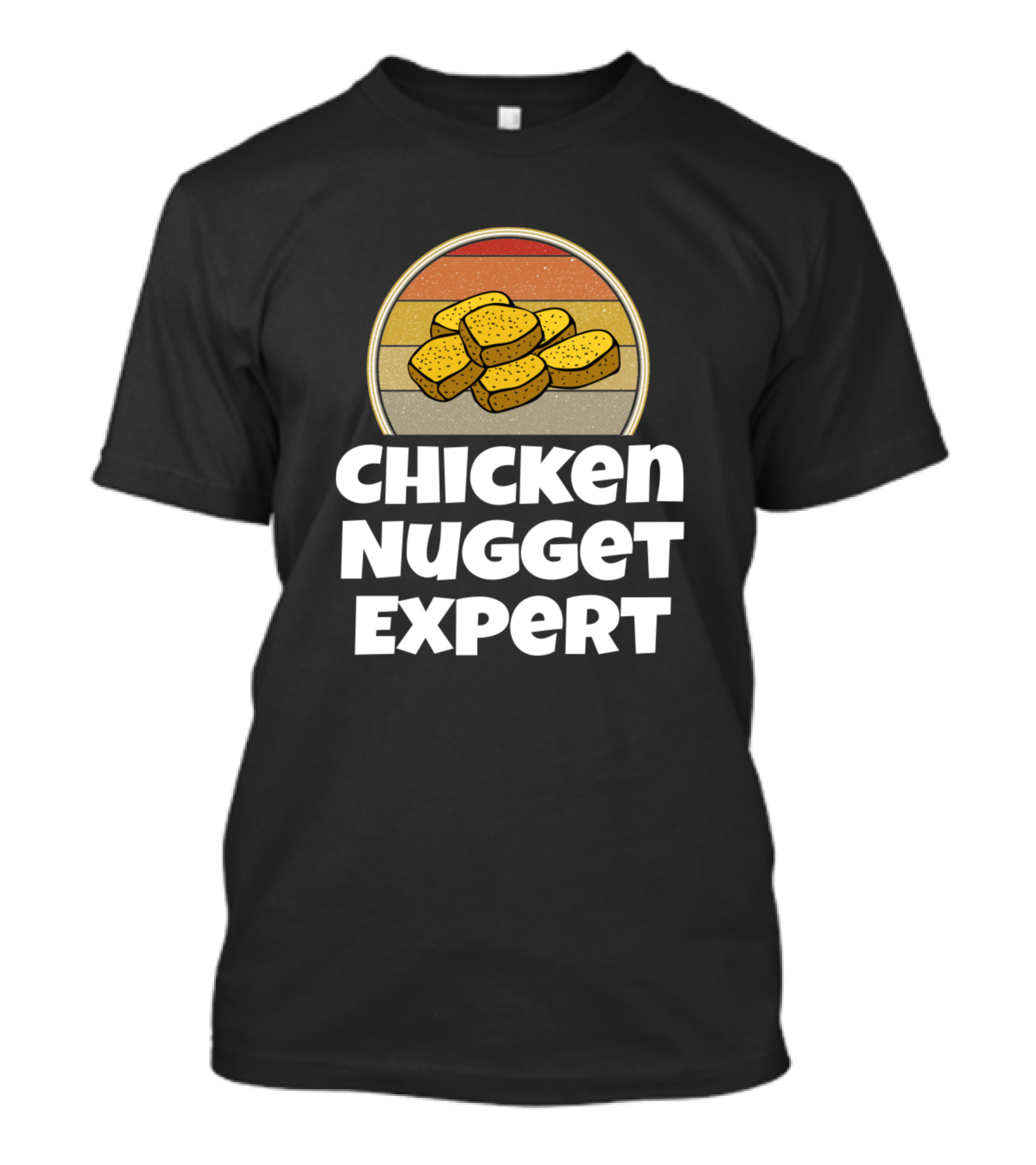 Chicken Nugget Expert Retro Style Nug Chicken T-Shirt