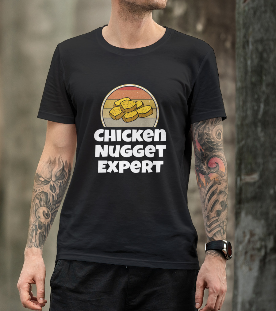 Chicken Nugget Expert Retro Style Nug Chicken T-Shirt