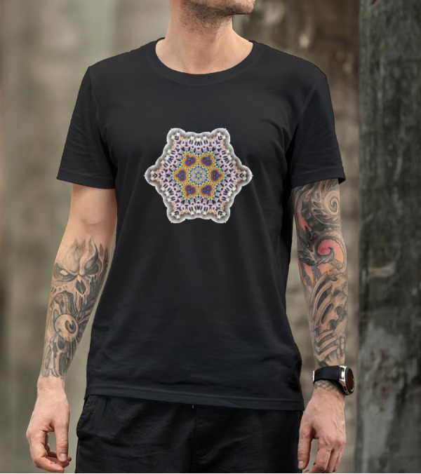 Geometric Mandala Floral Pattern Kaleidoscope T-Shirt