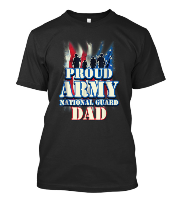 Proud Army National Guard Dad Grandpa Grandparents Day T-Shirt