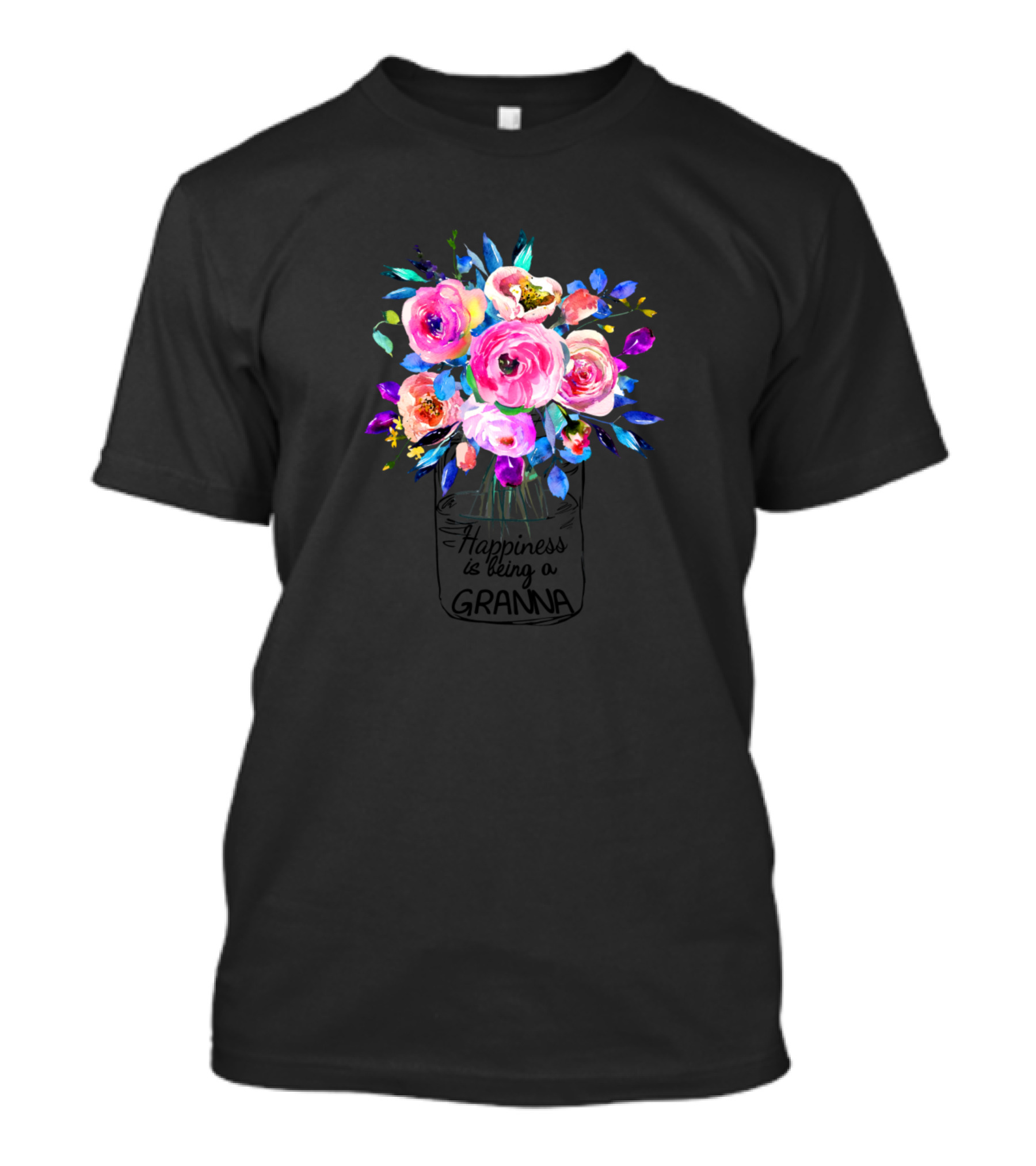 Happiness Is Being A Granna Floral Arrangement T-Shirt