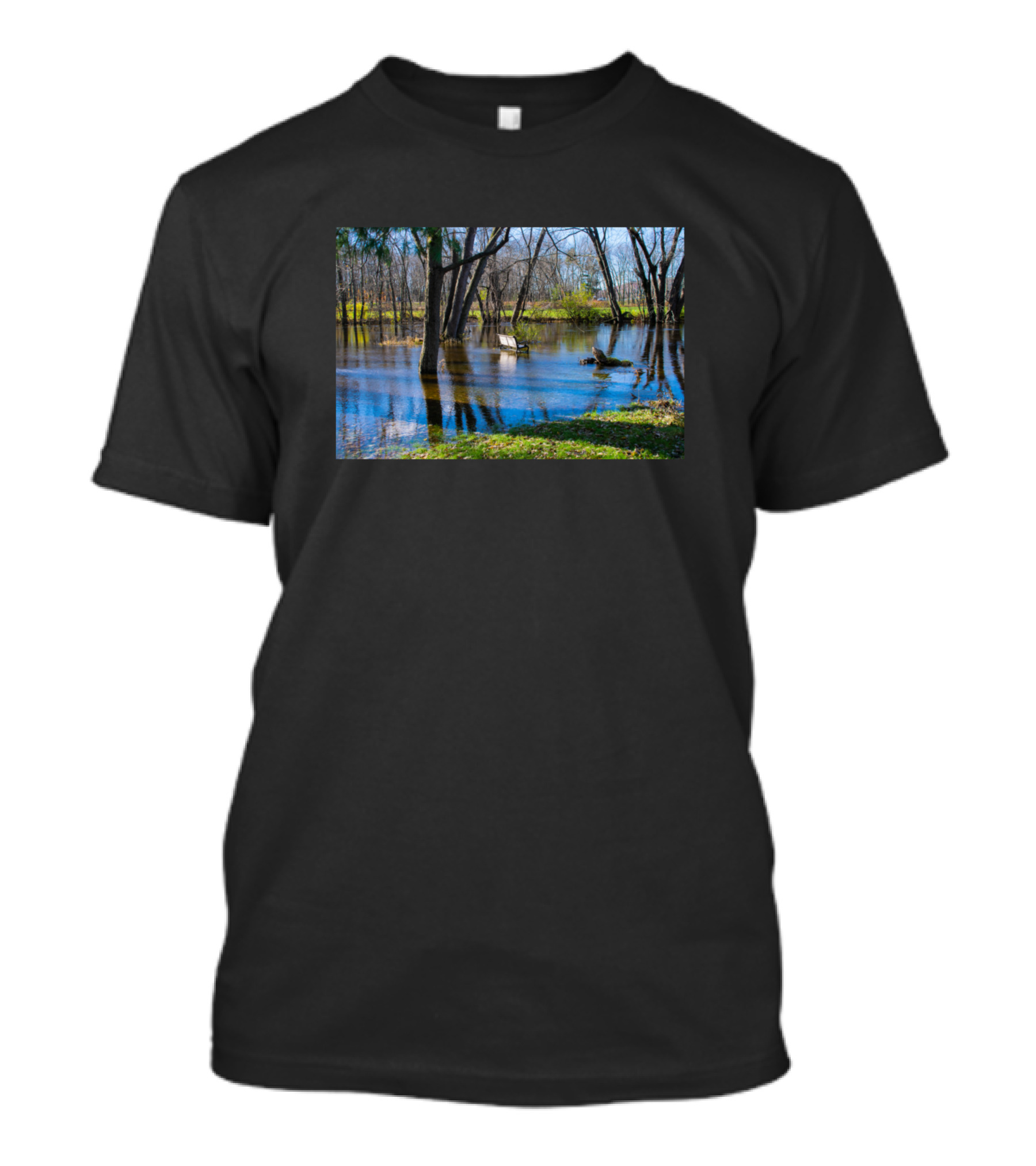 Have A Seat Flooded Forest Tranquility T-Shirt