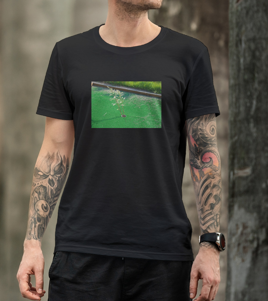 Hole In One Plant On Mini Golf Green T-Shirt