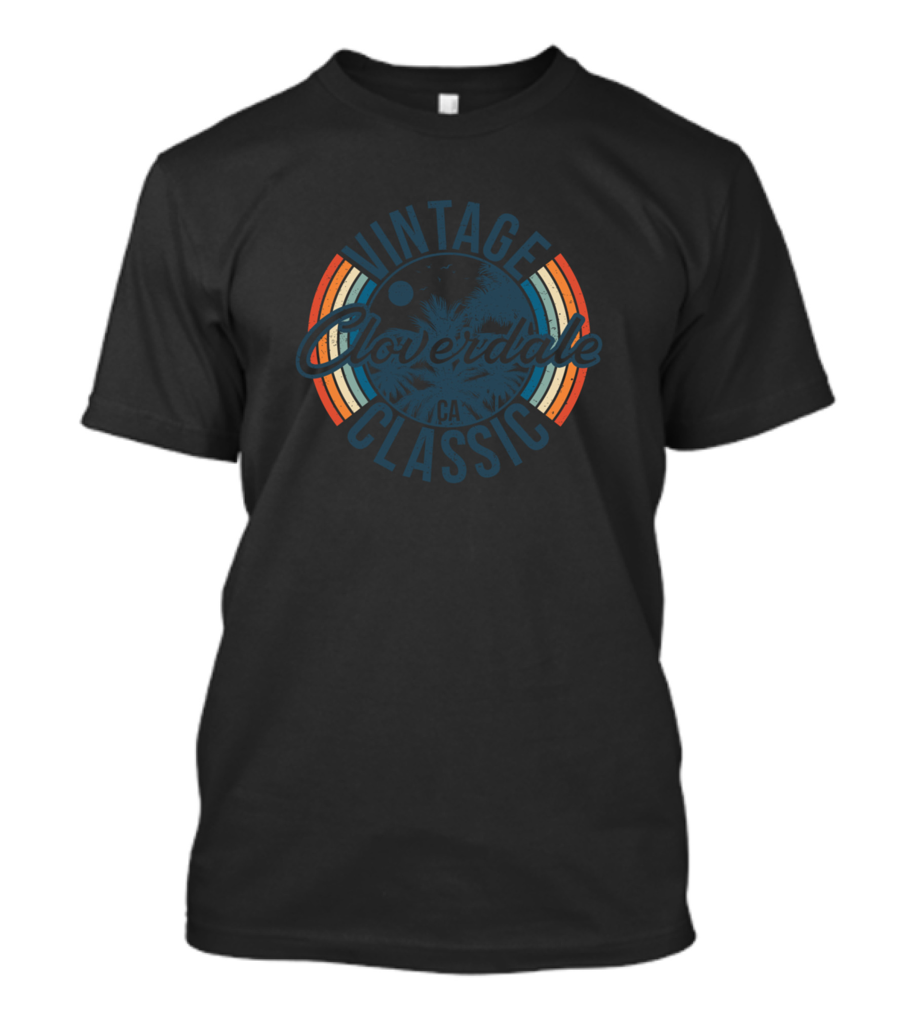 Vintage Cloverdale CA Classic Retro T-Shirt