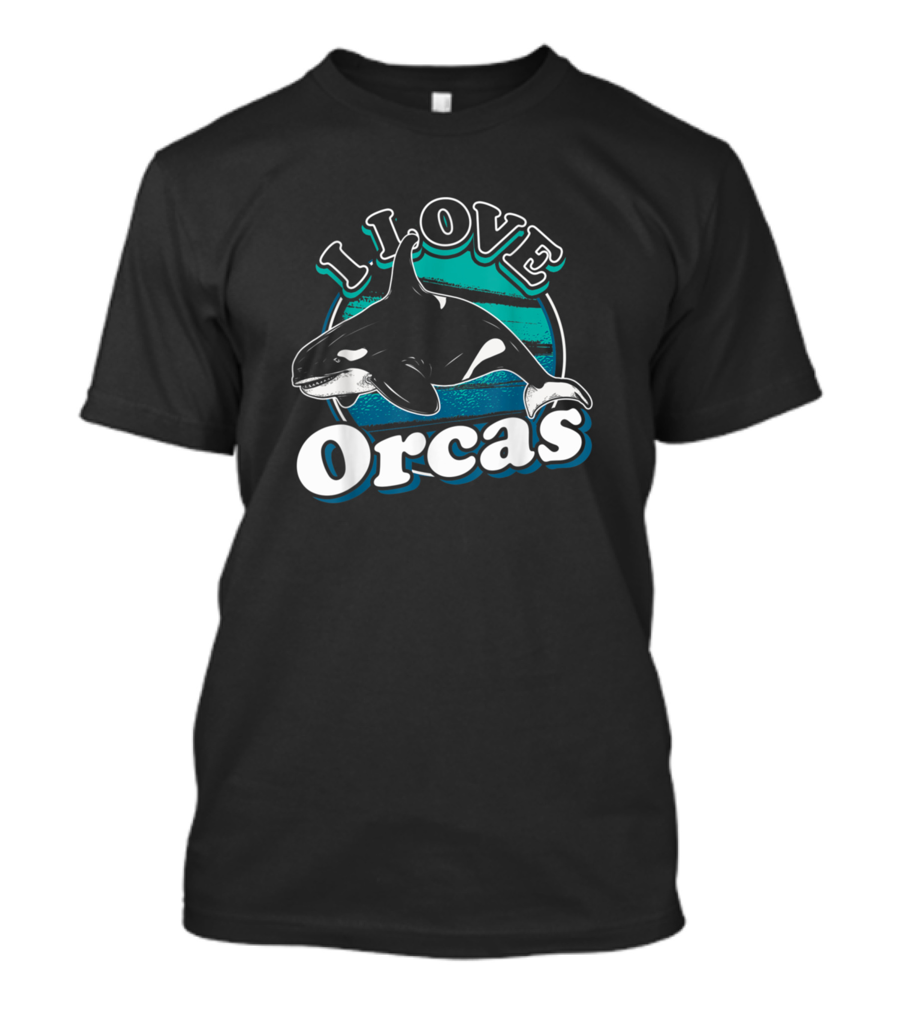 I Love Orcas 157 Killer Whale Ocean Fan T-Shirt