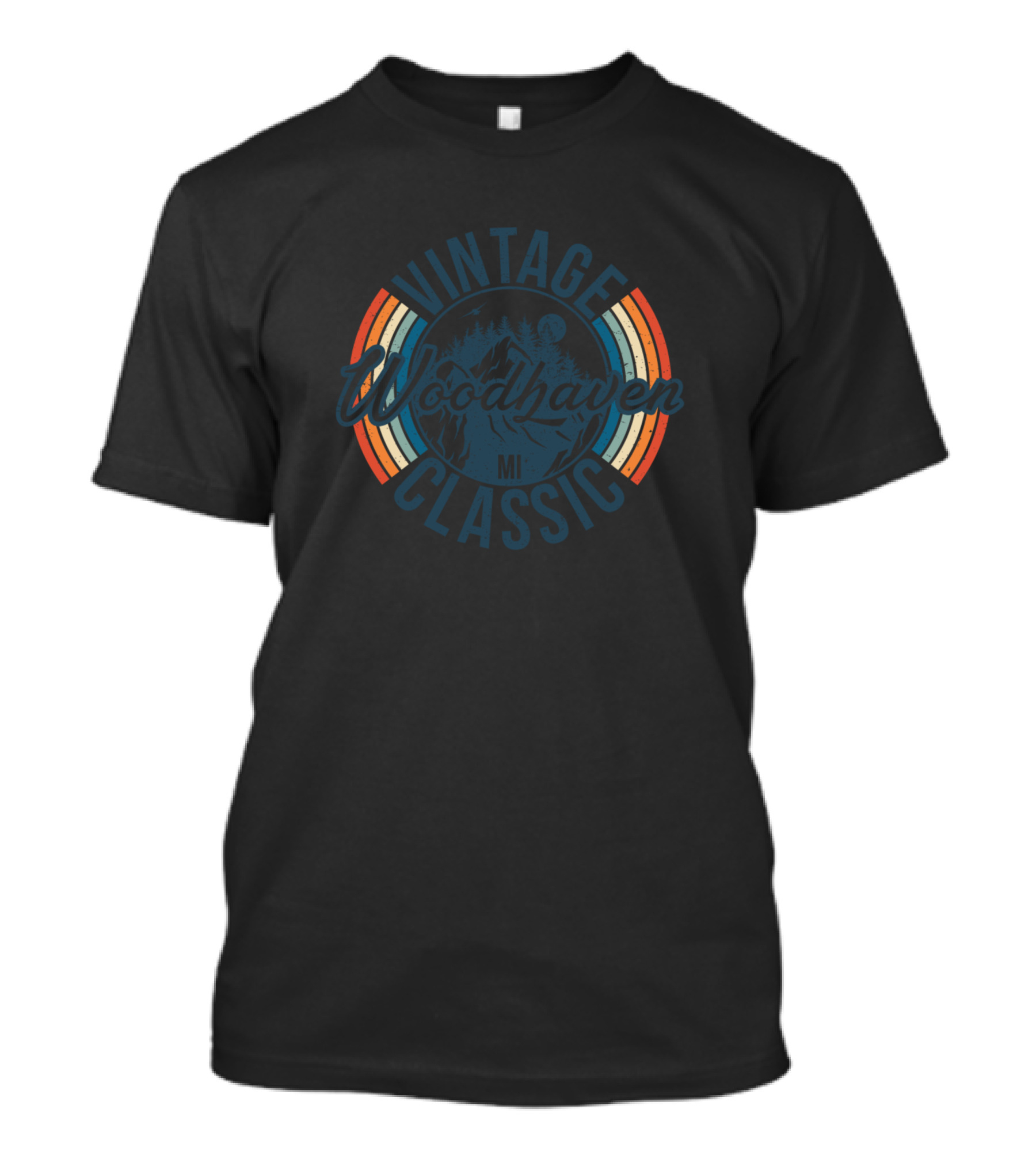 Vintage Woodhaven Michigan Classic MI T-Shirt