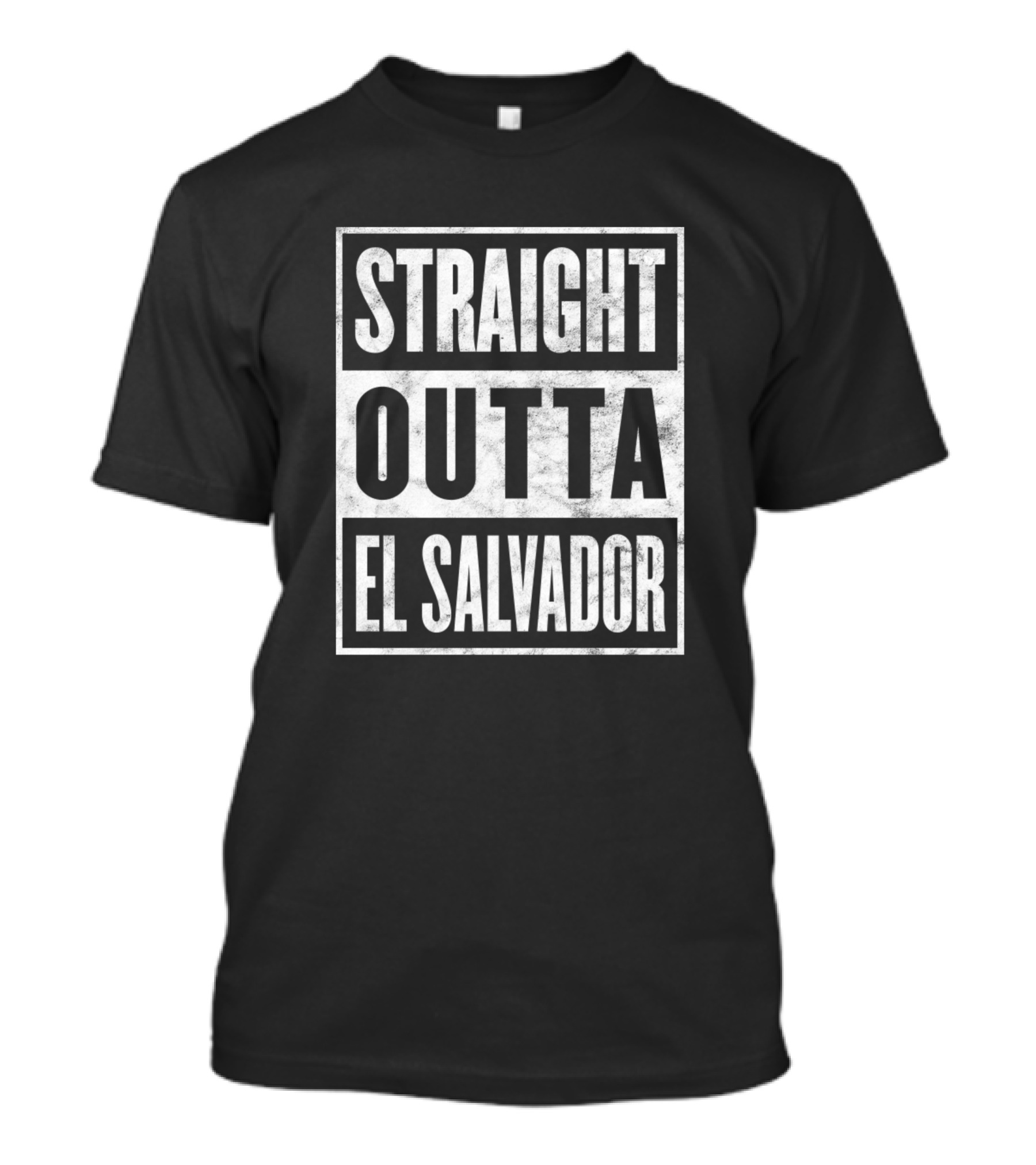 Straight Outta El Salvador Funny Home Town State T-Shirt