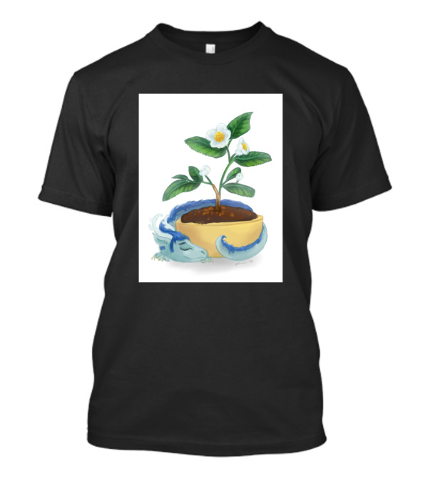 Tea Dragon Plant In Teacup With Blossoms And Leaves T-Shirt