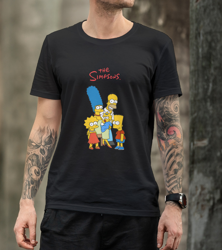 The Simpsons Family Homer Marge Bart Lisa Maggie T-Shirt