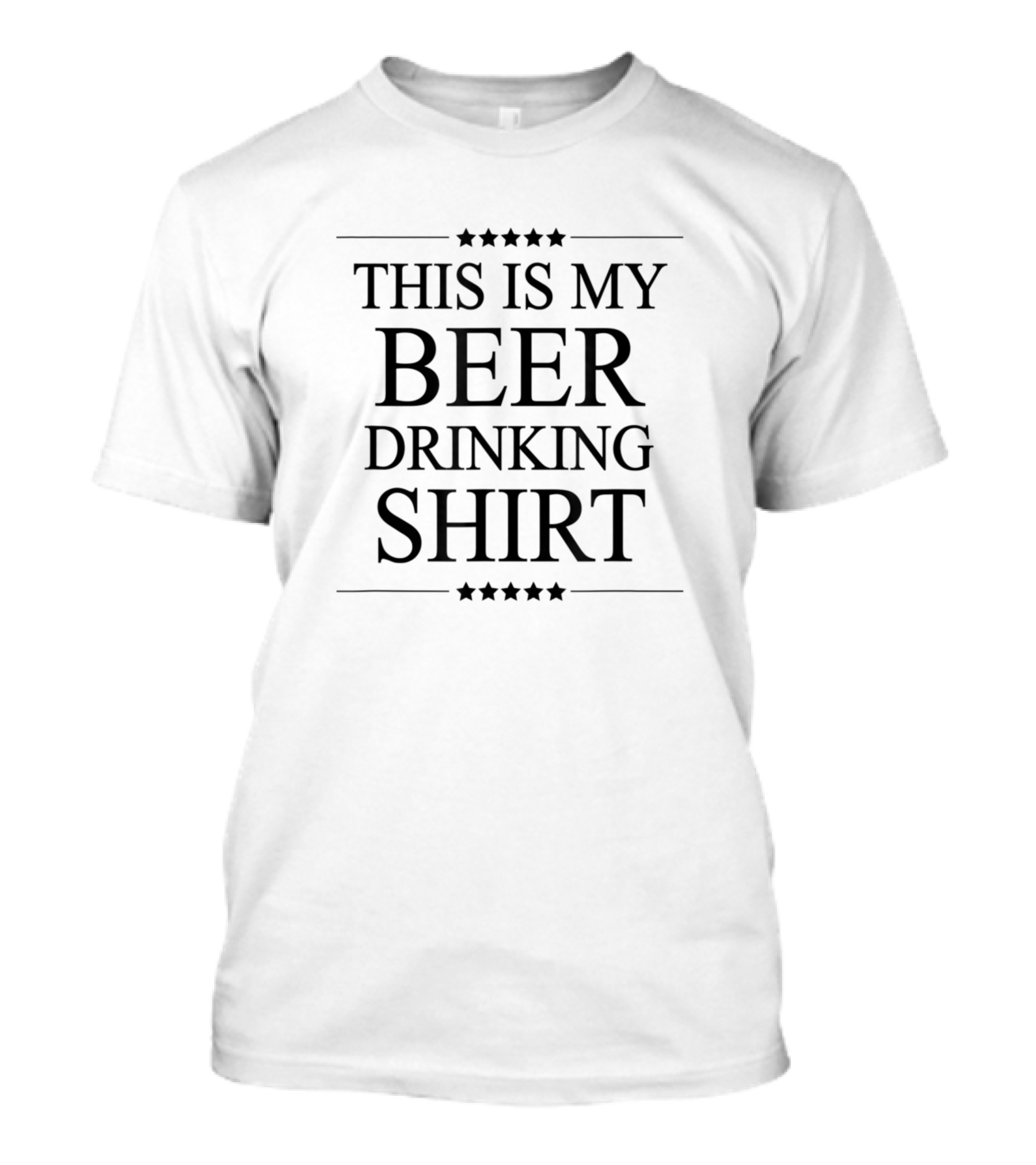 This Is My Beer Drinking Shirt With Stars T-Shirt
