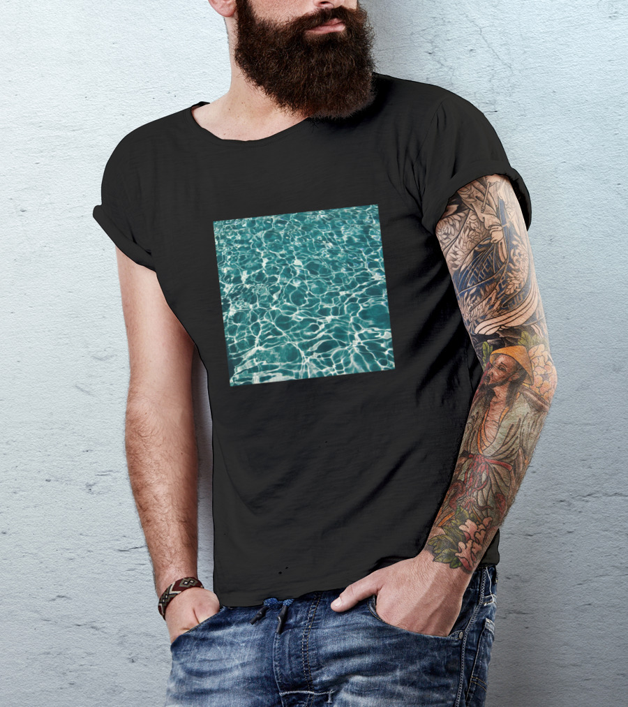 Water Ripple Pattern With Sunlight Reflections T-Shirt
