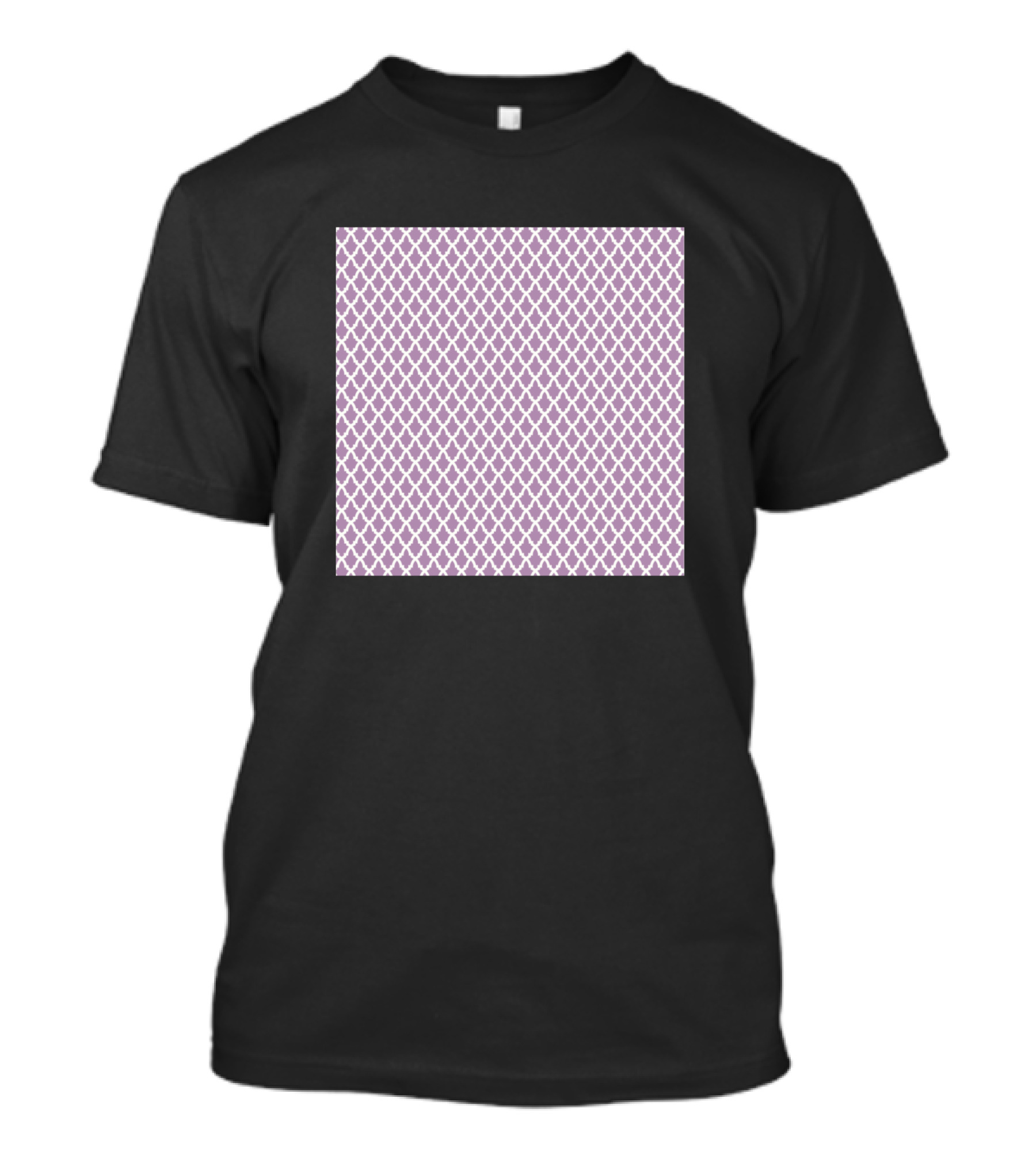 Arabesque Purple Trellis Fun Neck Gaiter Pattern Gato T-Shirt