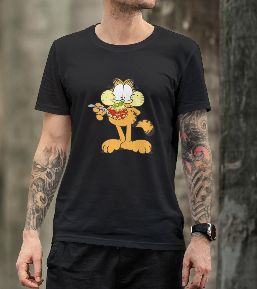 Garfield Enjoying A Sandwich T-Shirt