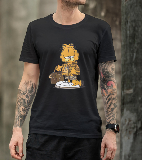 Garfield Holiday Fashionista Fendi T-Shirt