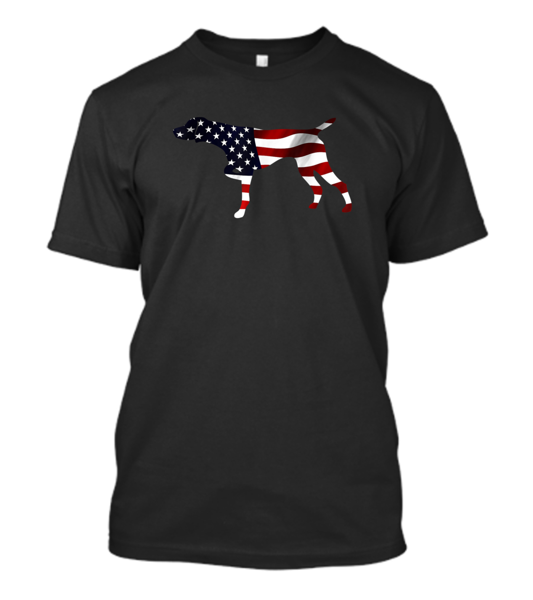 German Shorthaired Pointer American Flag Gsp Dog T-Shirt