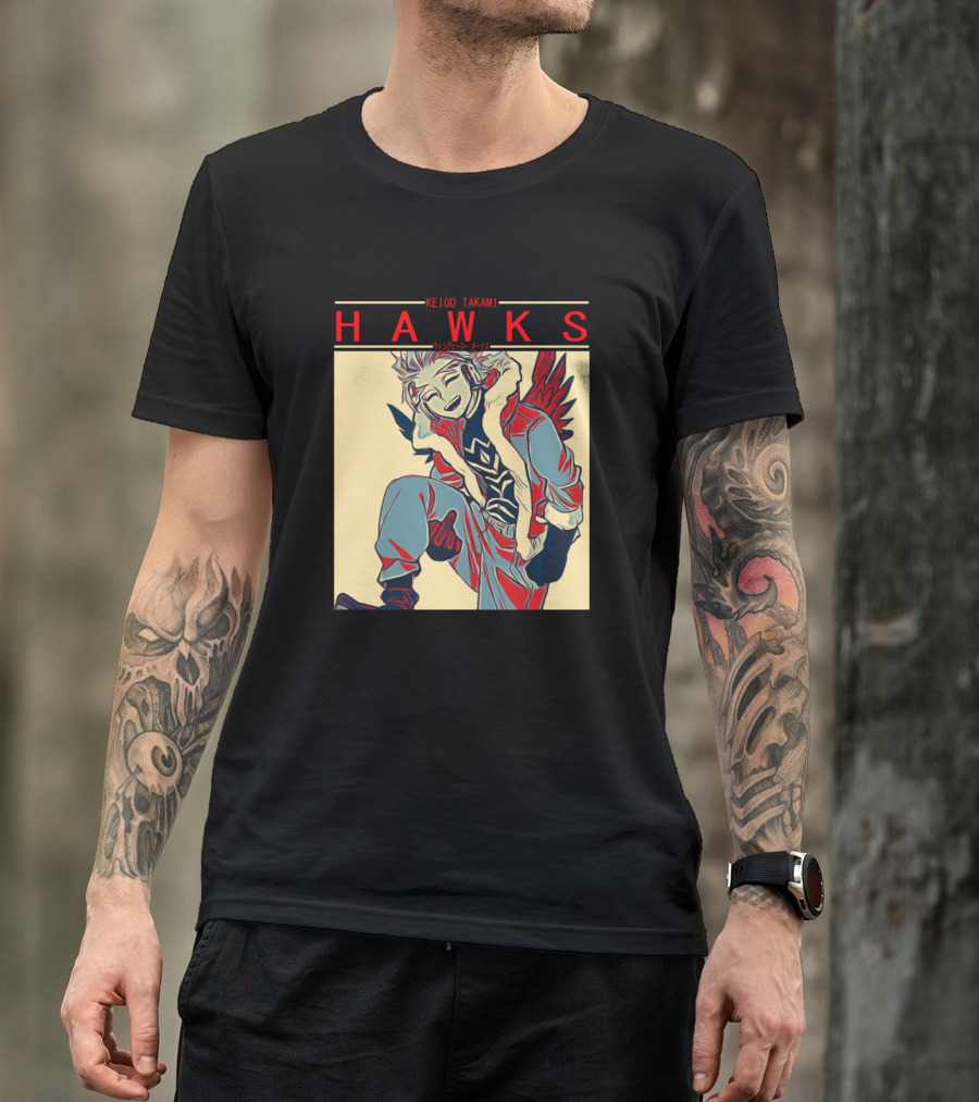HAWKS Keigo Takami Character Art My Hero Academia T-Shirt