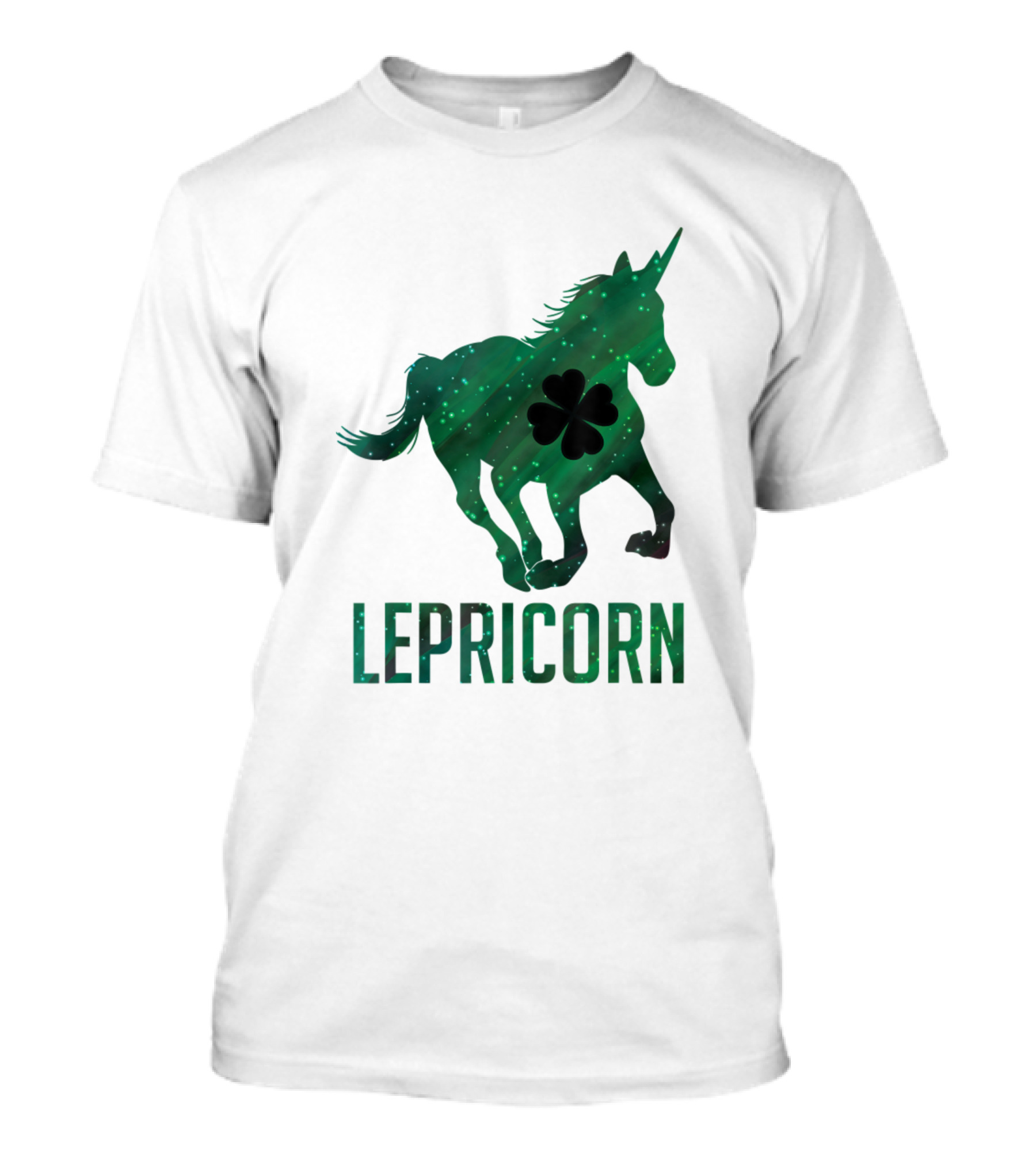 Lepricorn Unicorn With Clover T-Shirt