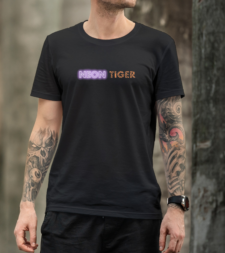 The Killers Neon Tiger Illuminated Safari Aesthetic T-Shirt