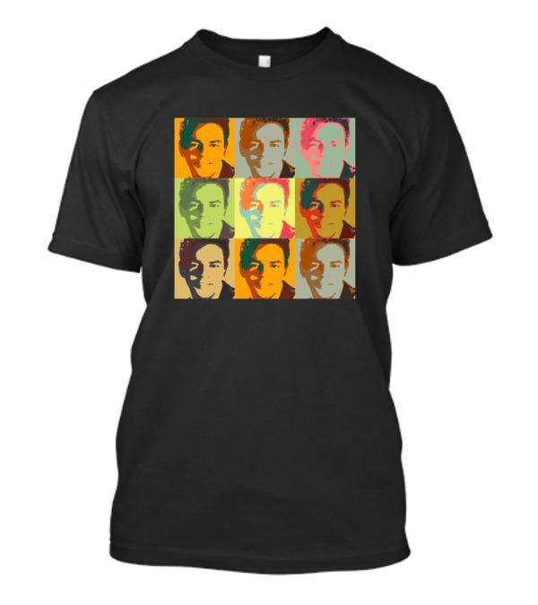 Johnny Mathis Pop Art Multicolor Portrait Squares T-Shirt