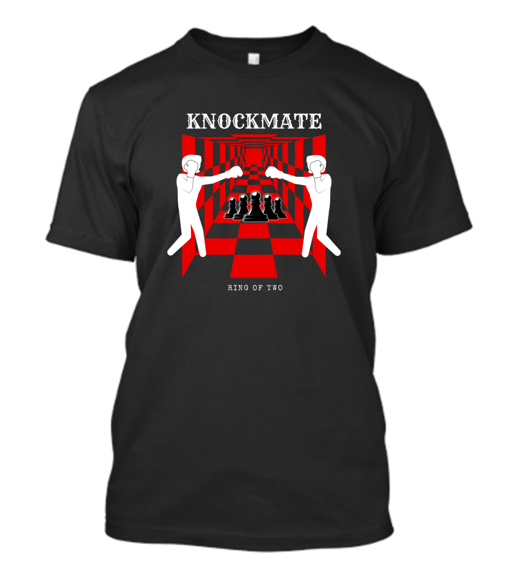 KNOCKMATE Ring Of Two Chess Boxing Showdown T-Shirt