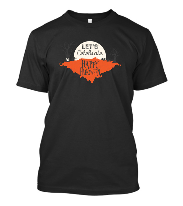 Let's Celebrate Happy Halloween Moonlit Trees T-Shirt