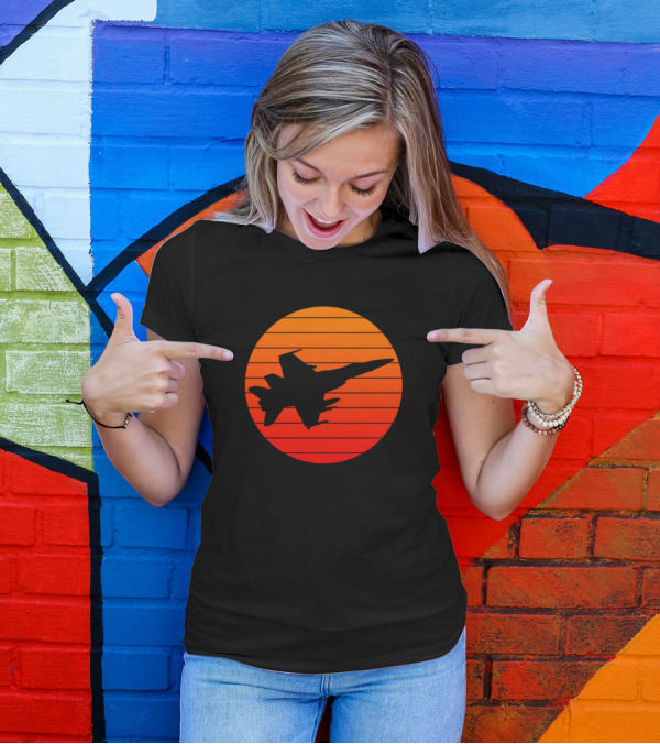 Military's Fastest Jet Fighters Aircrafts At Sunset T-Shirt