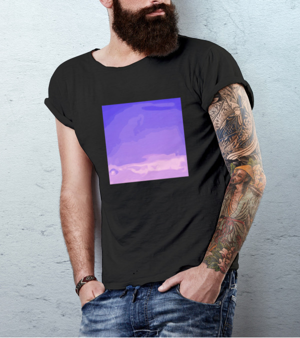 Purple Gradient Layers T-Shirt