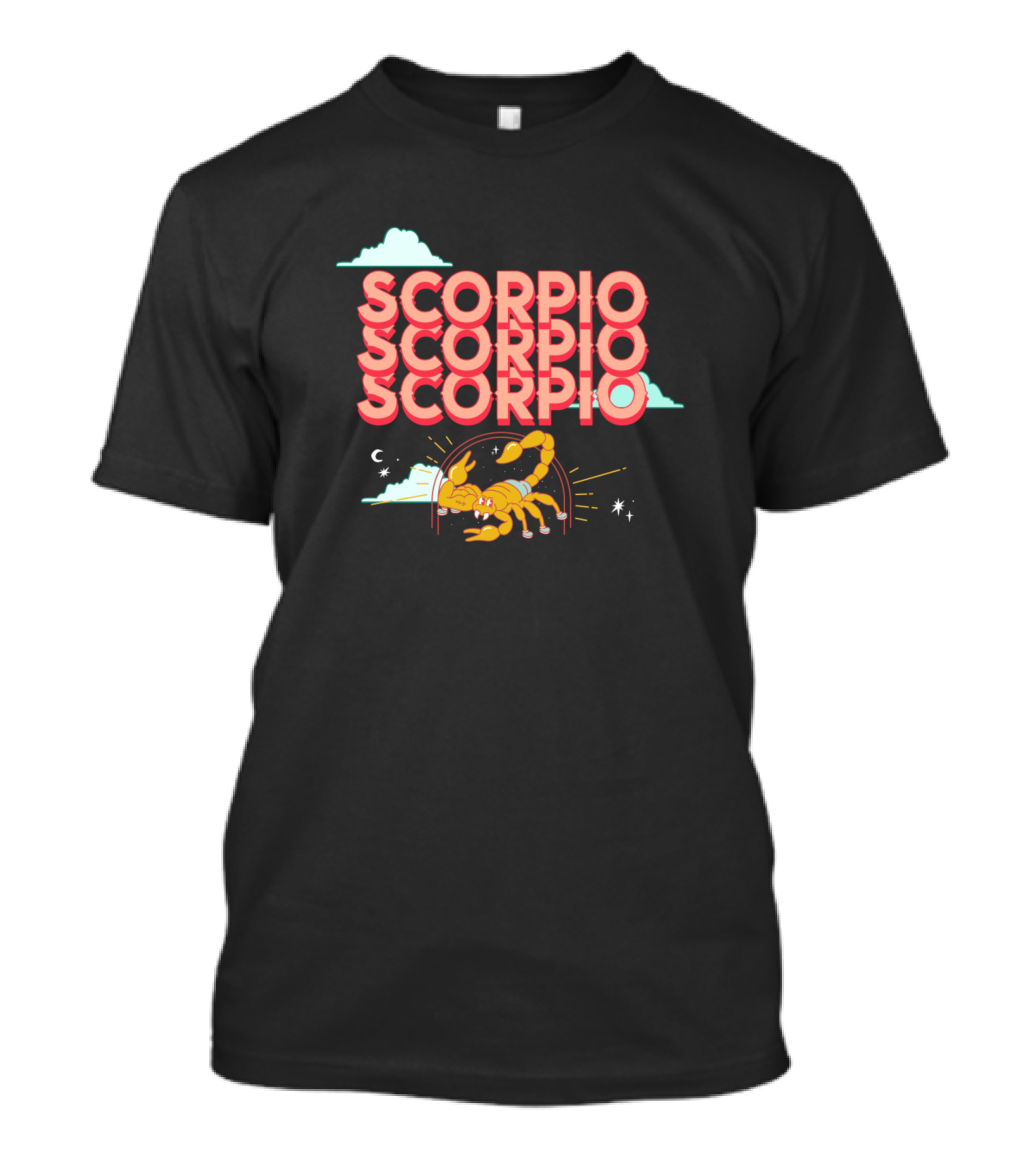 SCORPIO Zodiac Scorpion Cloud Night Sky T-Shirt