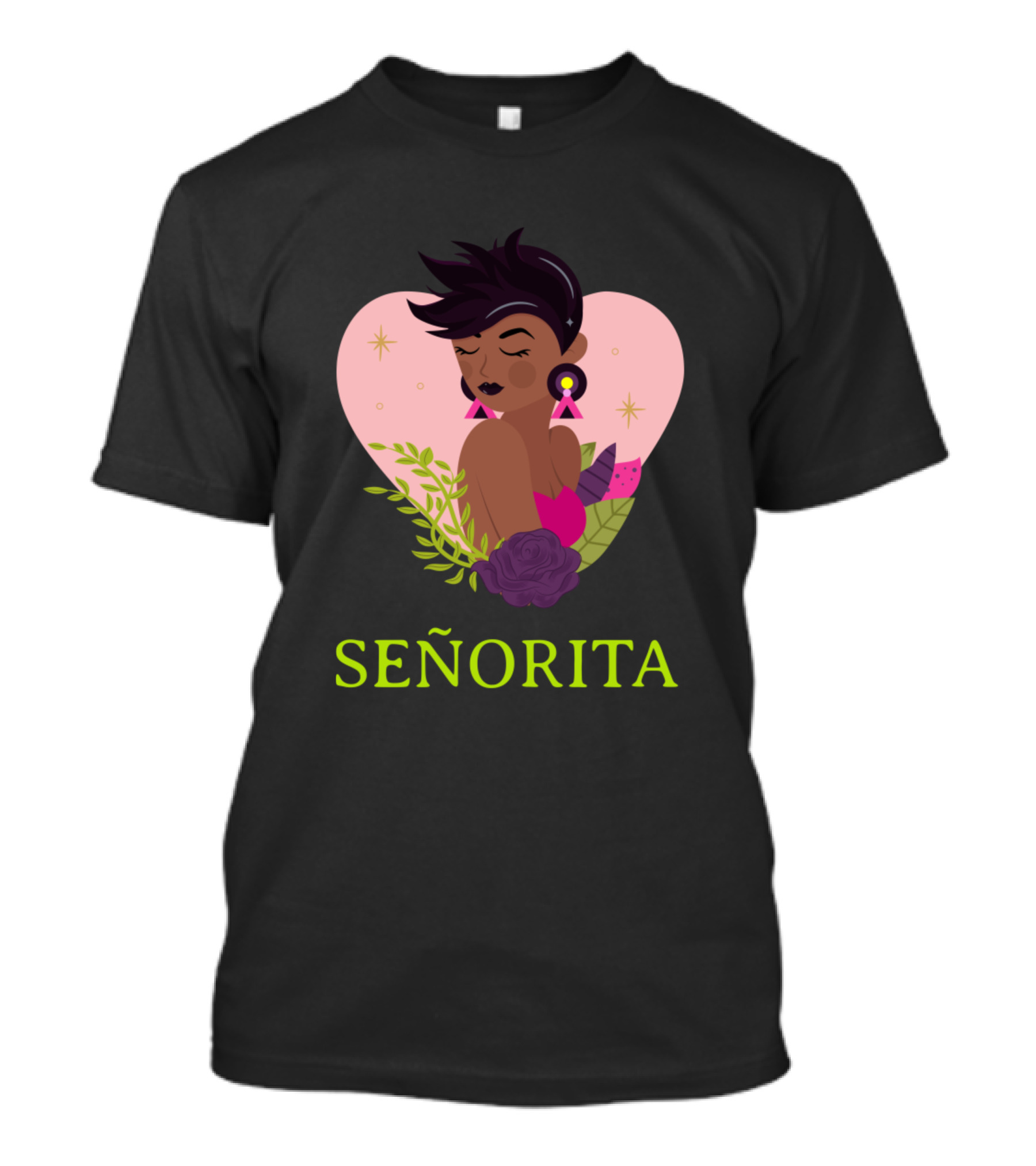 SEÑORITA Heart Floral T-Shirt