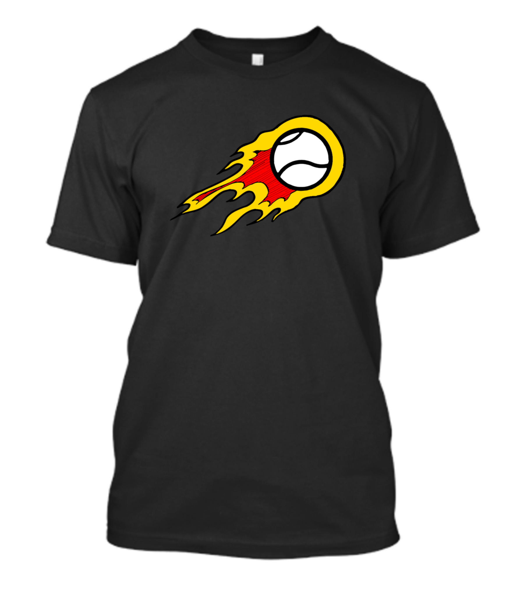 The Flaming Sliotar Fiery Hurling Ball T-Shirt