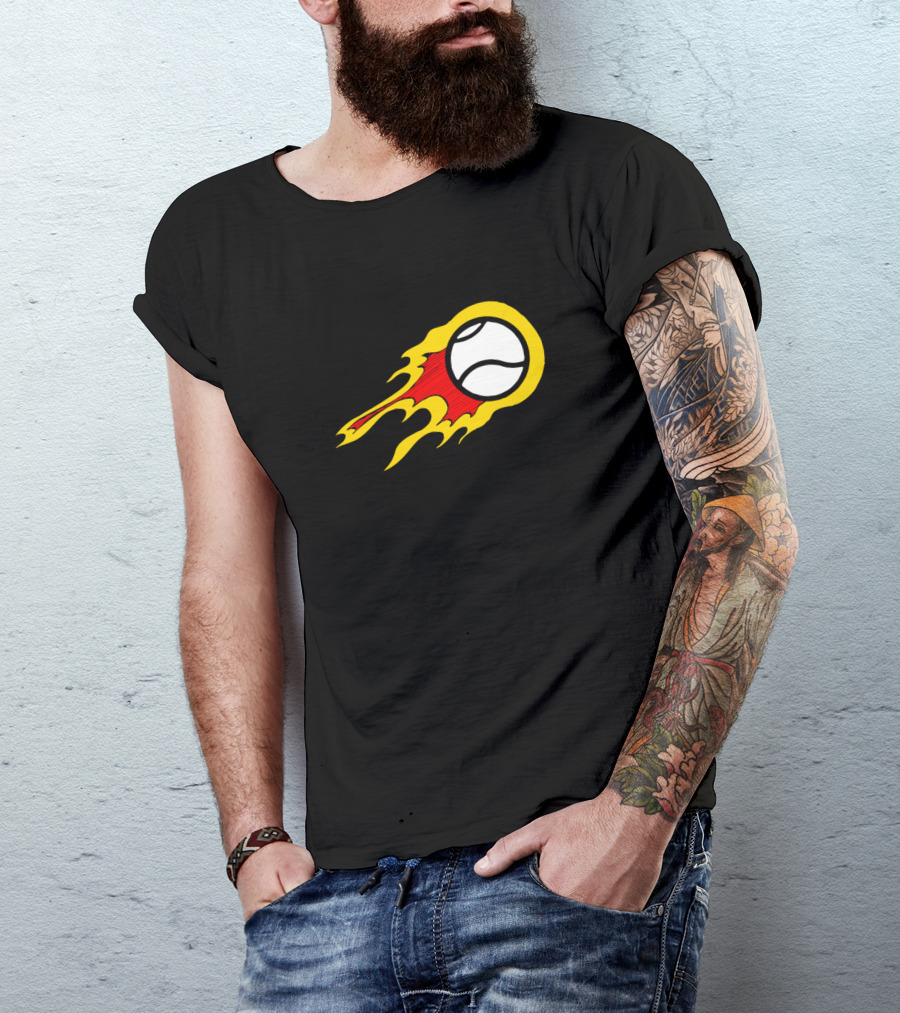 The Flaming Sliotar Fiery Hurling Ball T-Shirt