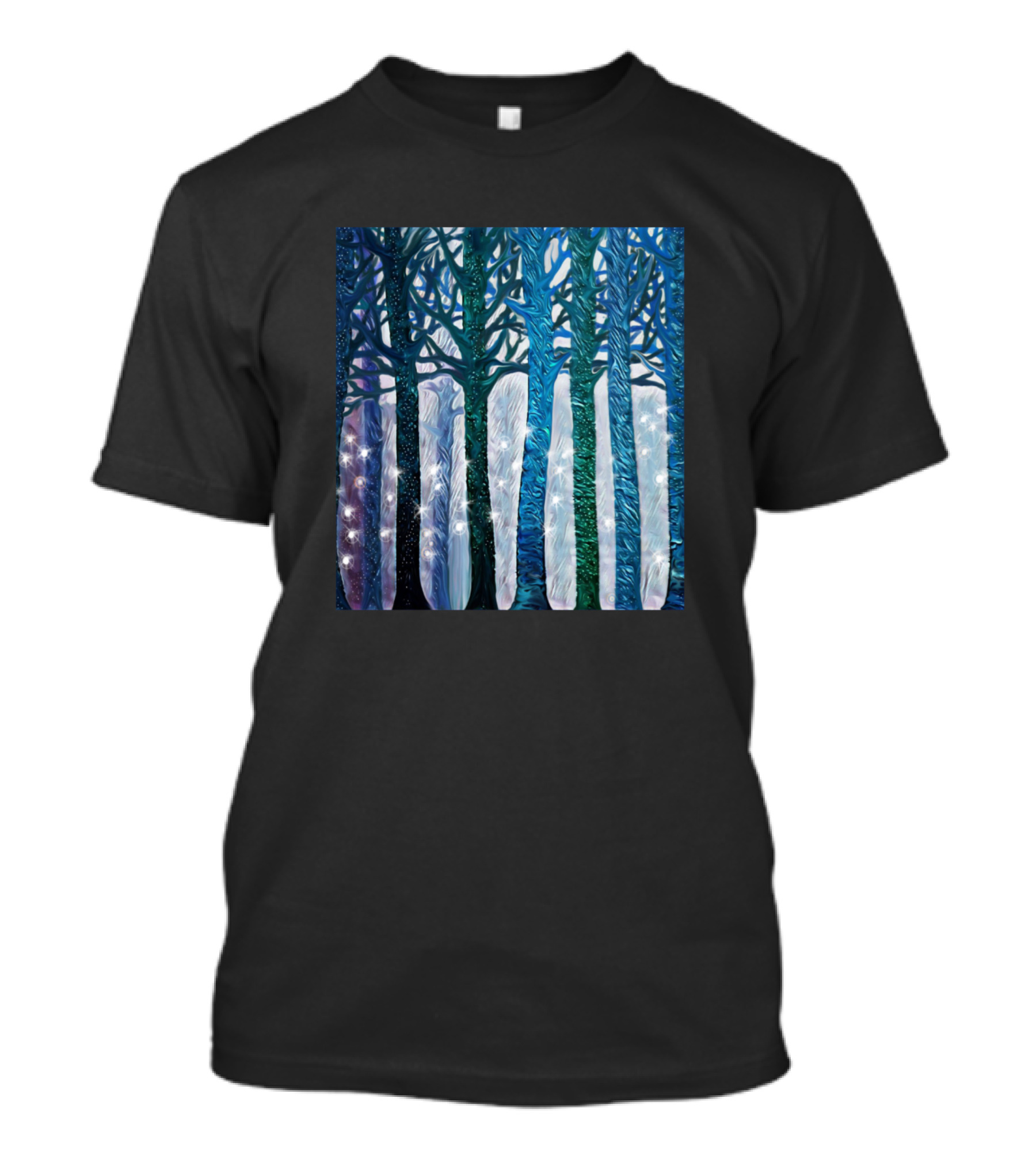 The Forest Of Fireflies Enchanted Woodland Twilight T-Shirt