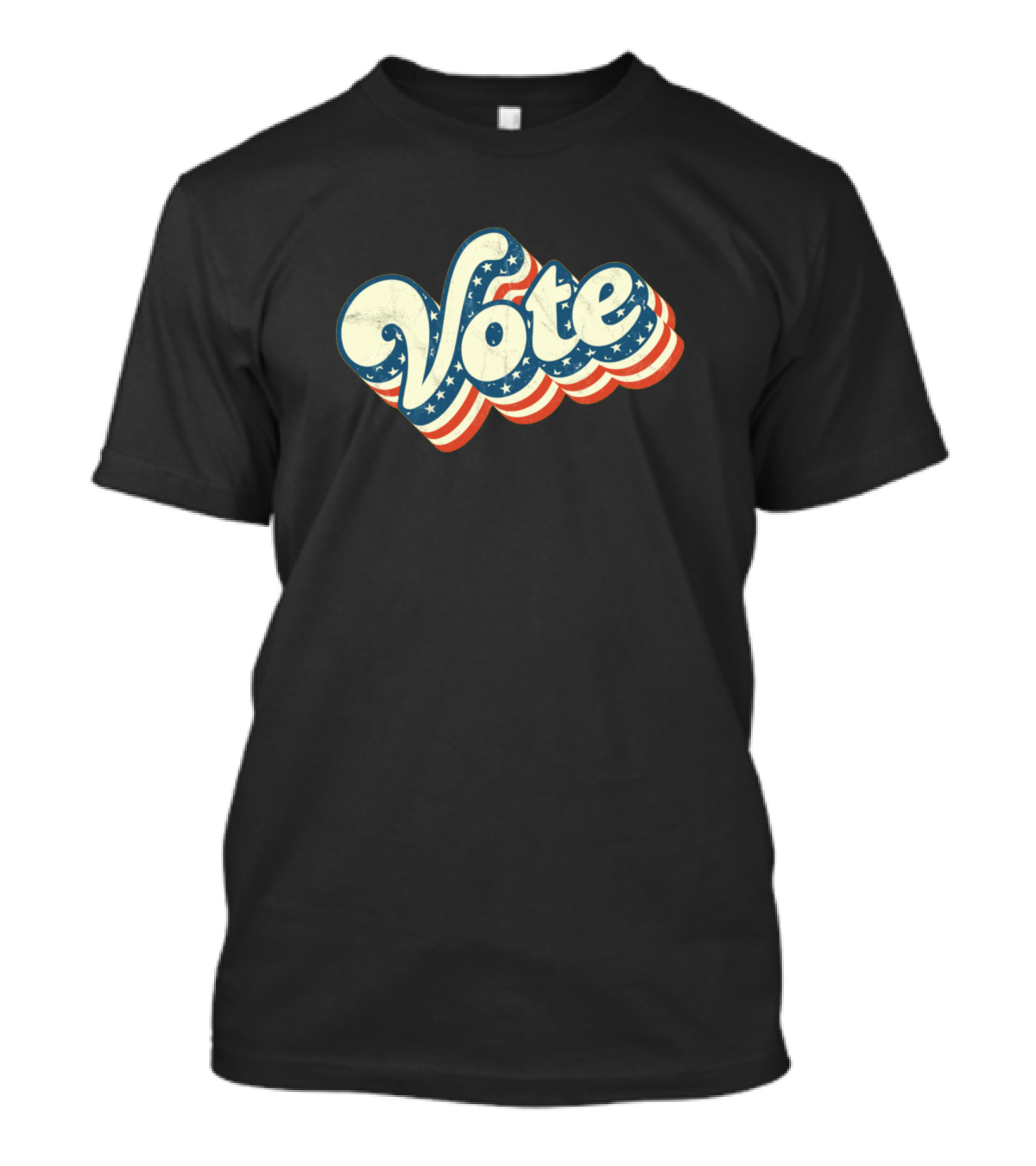 Vote Retro USA Flag T-Shirt