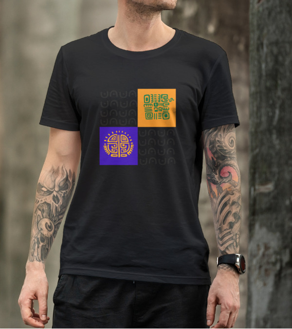Aztec Empire Geometric Symbols In Bold Colors T-Shirt