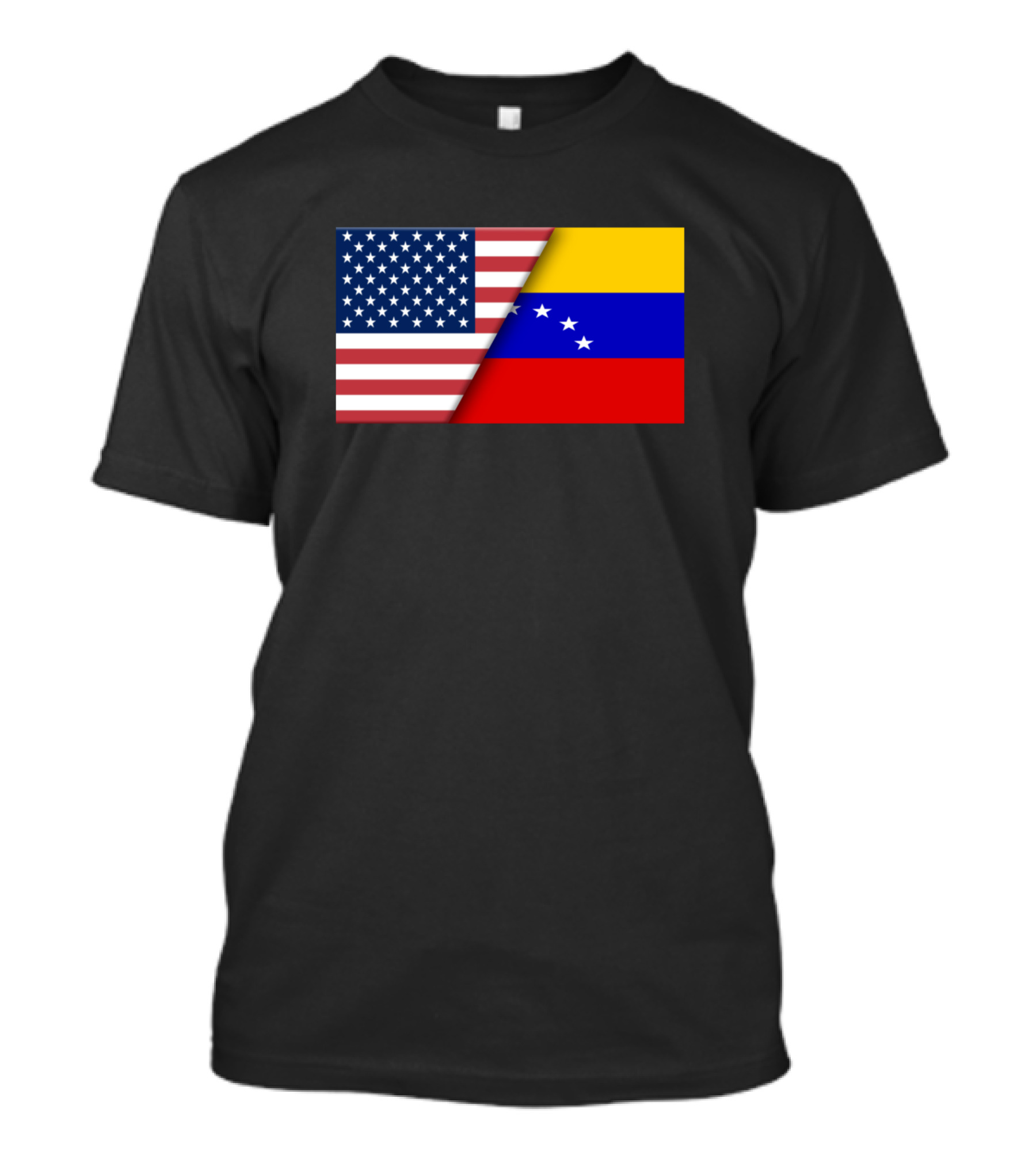 USA Flag Venezuela Venezuelan Flag Immigrant Ancestry Connection T-Shirt